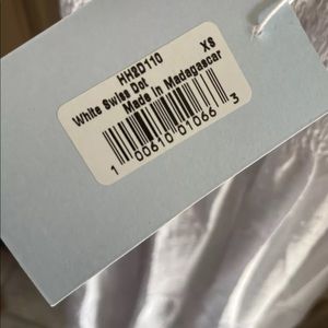 Hill house Nap Dress white Swiss dot XS